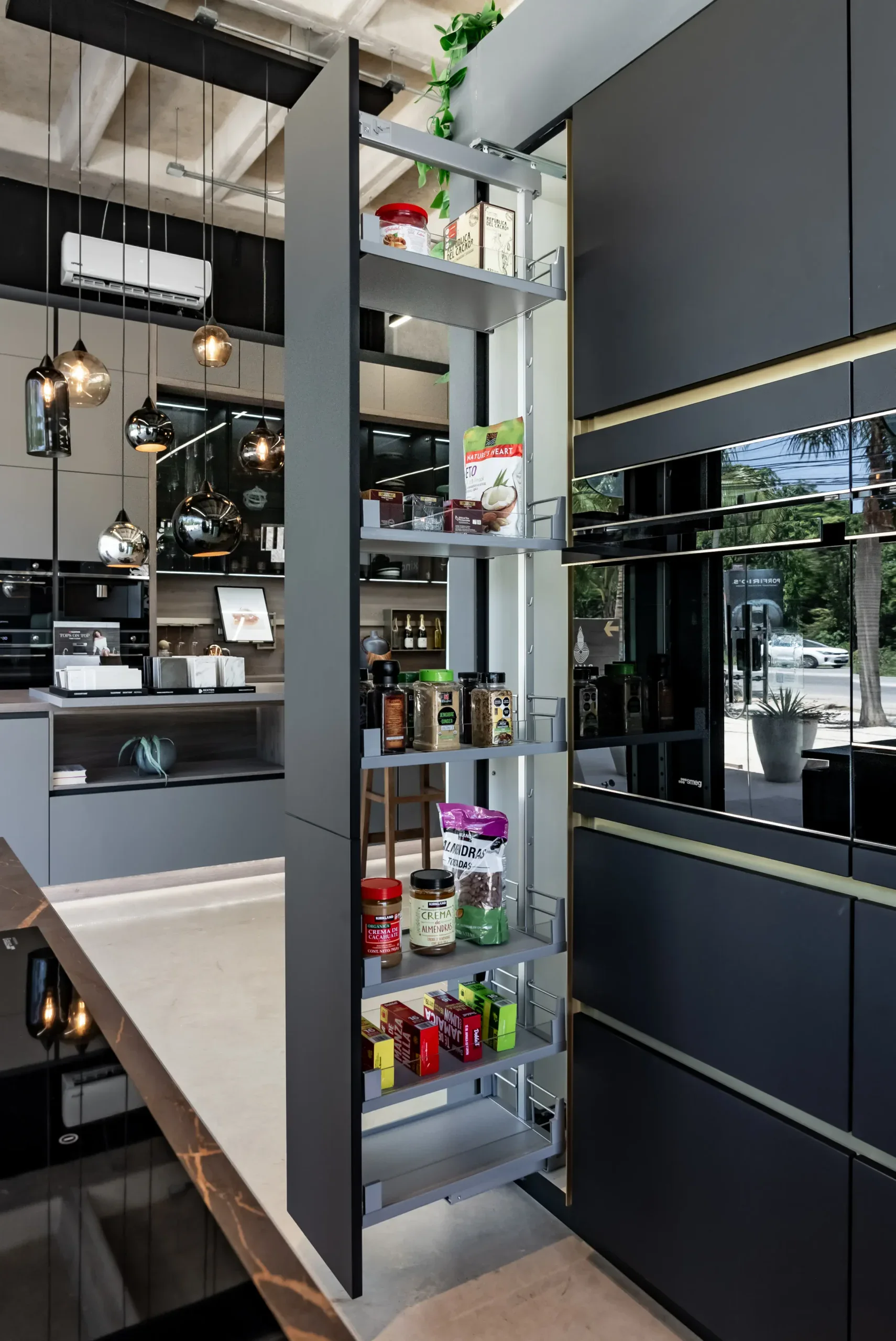 Cocina Velvet Negro Grafito con Isla - foto 3